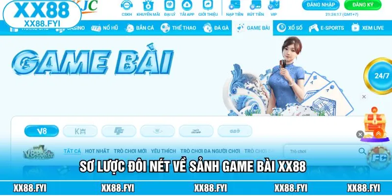 Game bài XX88 sảnh săn thưởng hàng đầu hiện nay 