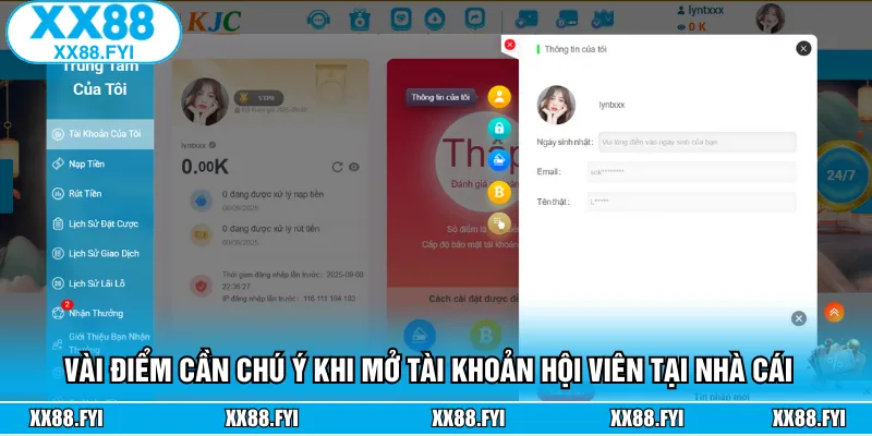 Những điểm cần lưu ý khi tiến hành mở tài khoản cược trên nền tảng